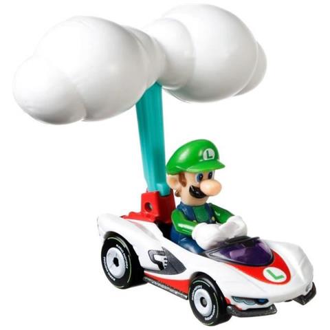 Hot Wheels Mario Kart Wing Luigi Small Car - Foto 1