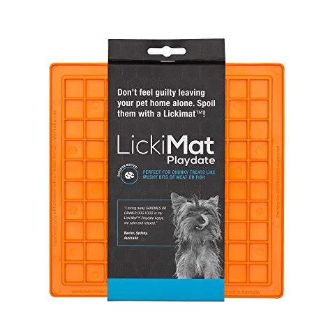 Iinnovative Lickimat Playdate Treat Mat Arancione - Foto 1