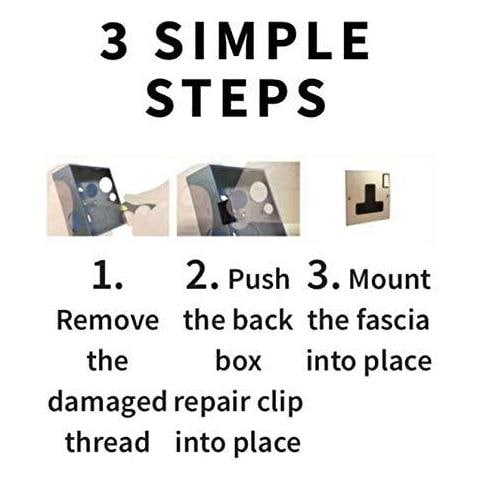 X1 Contenitore Repair Clip Sostituire Nocivo Discussioni O Alette Elettrica Installata Posteriore Del Metallo Scatola Ad Scatole - Foto 4