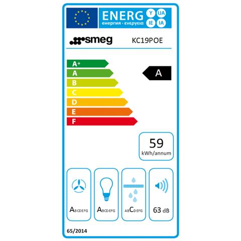 Cappa a parete KC19POE Larghezza 90 cm Estetica Cortina Classe A Colore Panna - Foto 4
