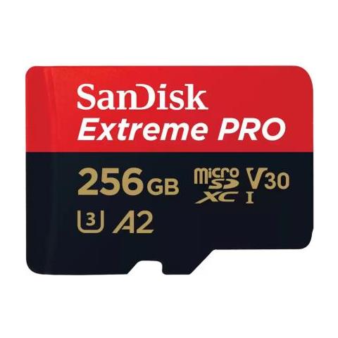 EXTREME PRO MICROSDXC 256GB+SD ADAPTER 200MB / S 140MB / S A2 C10 V - Foto 1