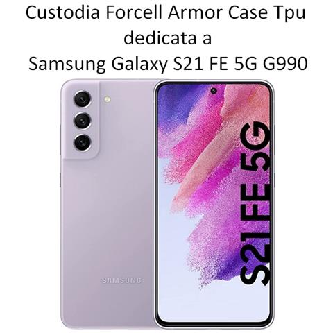 Custodia Armor Case Tpu Cover Per Samsung Galaxy S21 Fe 5g G990 Black - Foto 2