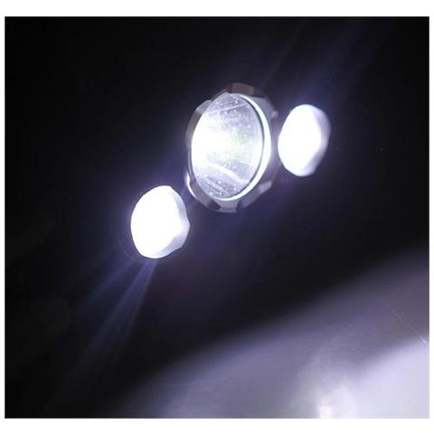 Lampada Frontale Resistente All'acqua Con 3 Led Ricaricabili - Foto 2