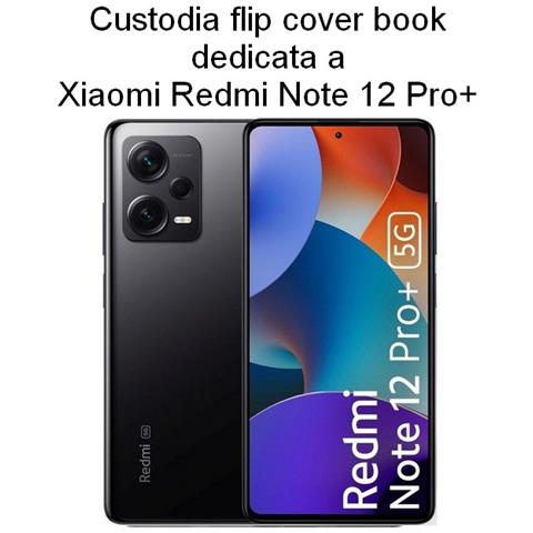 Custodia A Libro Fancy Book Case Per Xiaomi Redmi Note 12 Pro+ 5g Black - Foto 2