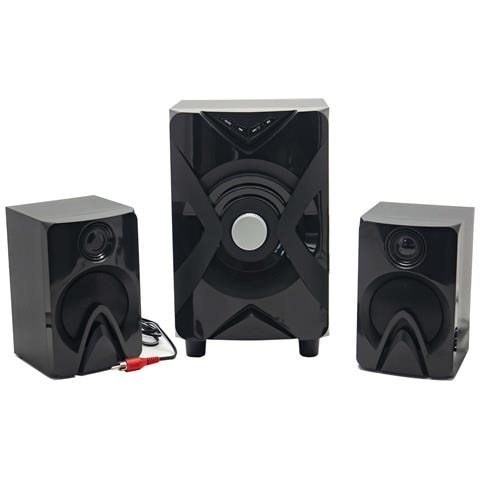 Impianto Audio Film Musica Gaming 2.1 Altoparlanti Casse Speakers Computer Pc - Foto 2