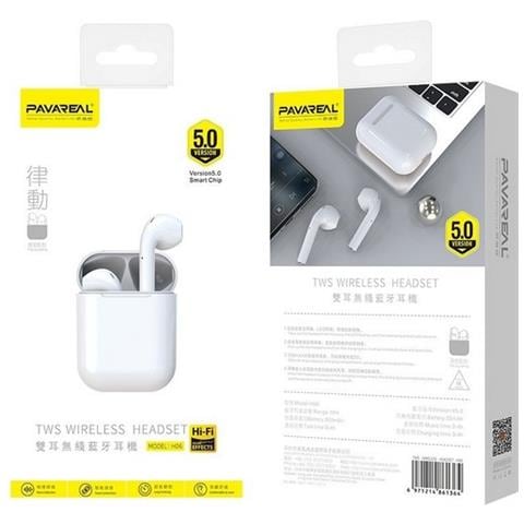 Auricolare Bluetooth 5.0 Tws H06 Ergonomic White Per Smartphone E Tablet - Foto 1