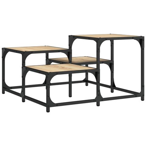 Tavolino Da Salotto Rovere Sonoma 68x68x40 Cm Legno Multistrato - Foto 2