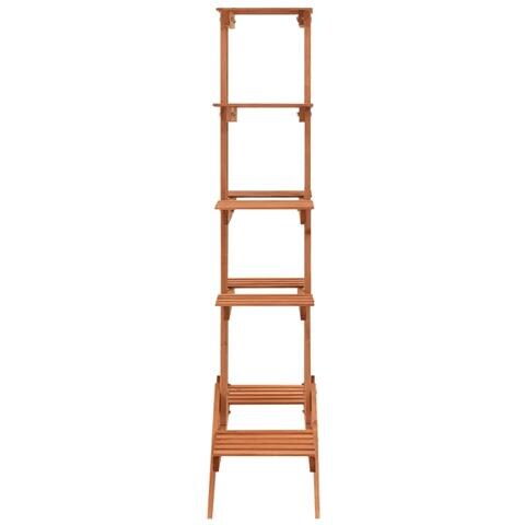 Supporto Per Piante 83x25x132 Cm In Legno Massello Di Abete - Foto 3