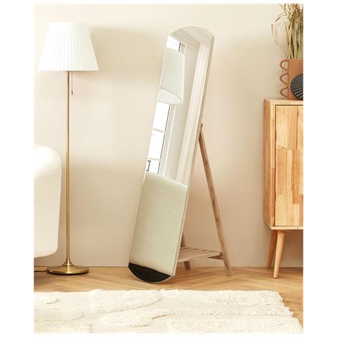 Specchio Da Terra Legno Chiaro 35 X 150 Cm Cherbourg - Foto 1