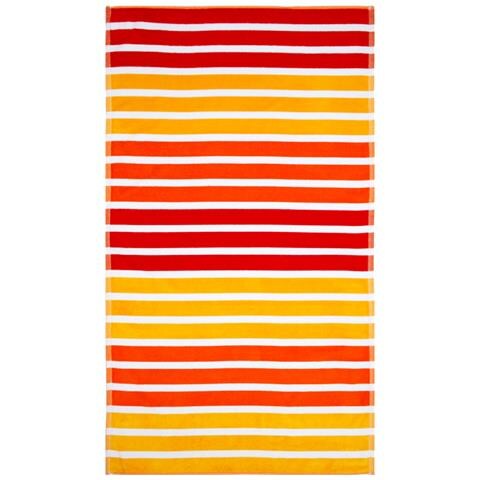 Telo Mare Jacquard Spugna Asciugamano Spiaggia Disegno Babilonia Telo Mare Arancio - Foto 1