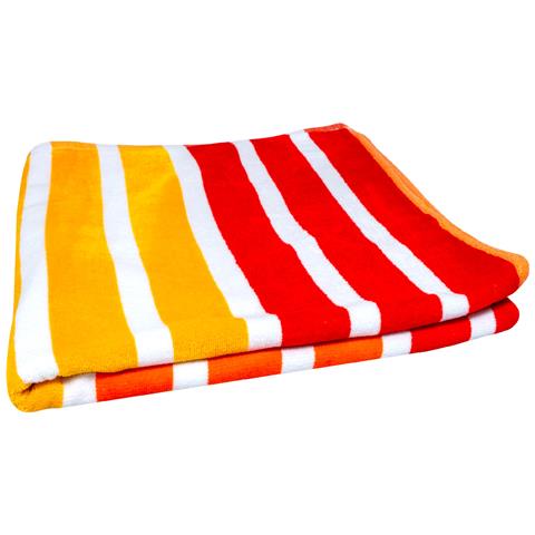 Telo Mare Jacquard Spugna Asciugamano Spiaggia Disegno Babilonia Telo Mare Arancio - Foto 5