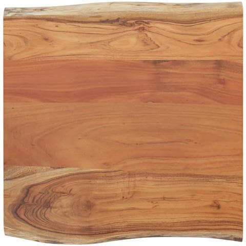 Piano Tavolo 60x60x2,5 Cm Quadrato Massello Acacia Bordi Vivi - Foto 3