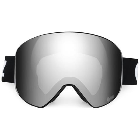 Maschera Apex Magnet Ski Snowboard Occhiali Argento / Logo Bianco - Foto 2