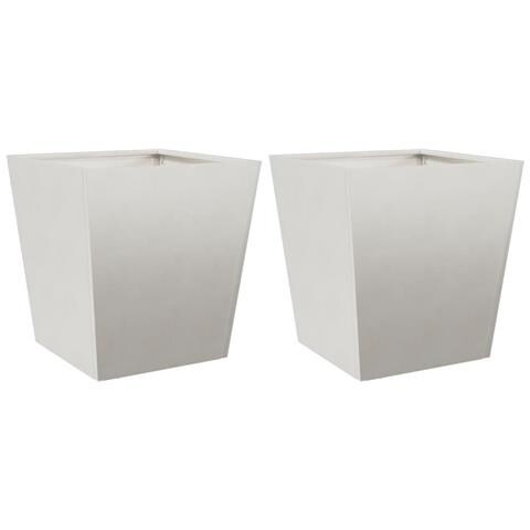 Fioriere da Giardino 2 pz 40x40x40 cm in Acciaio Inox - Foto 1