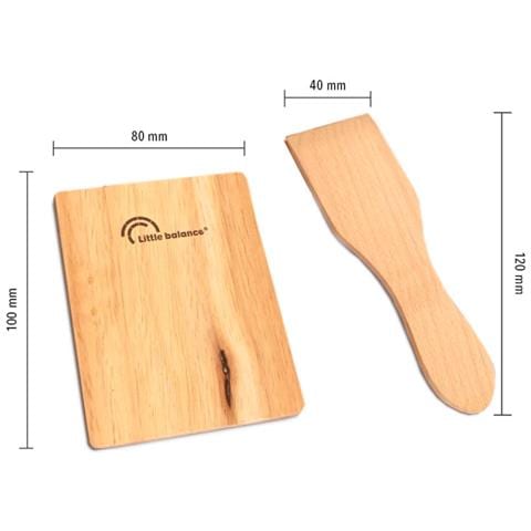 Set Di 4 Spatole + 4 Assi Di Legno - 8503 - Foto 3