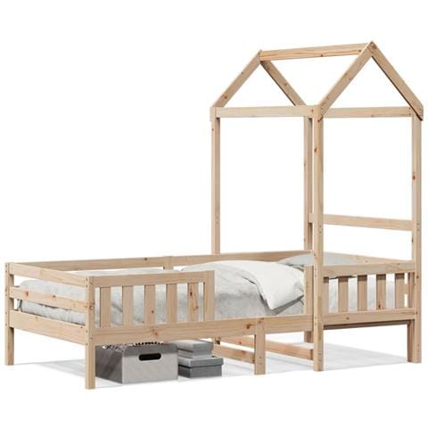 Giroletto Con Tetto 75x190 Cm In Legno Massello Di Pino - Foto 2