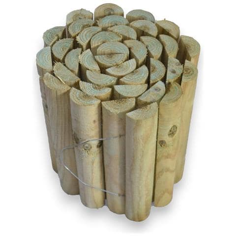 Bordaroll In Legno Di Pino Impregnato Recinzione Per Fioriere 30x200 - Foto 1