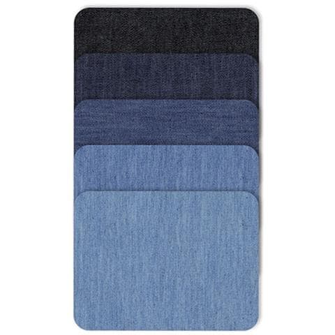 Toppe Termoadesive In Denim, Toppe Ricamate Rettangolo - Foto 4