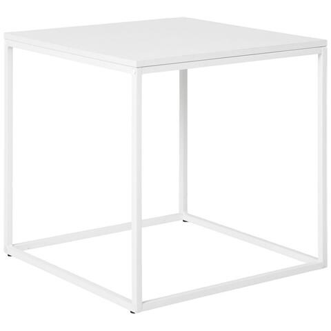 Comodino Vita - Bianco - Metallo - 45x45x45 Cm - Foto 1
