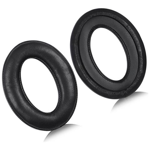 Cuscinetti Auricolari Di Ricambio Per Cuffie Sennheiser - Pelle Di Agnello Nera - Foto 2