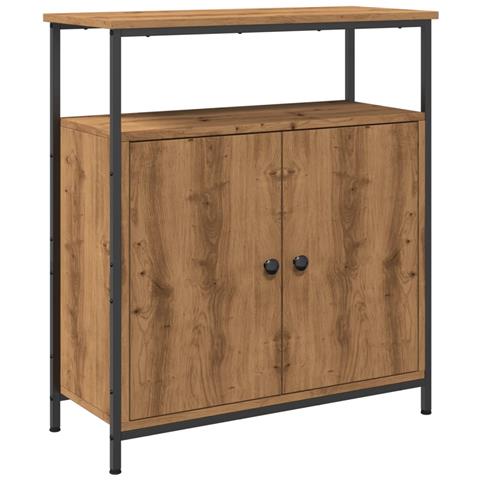 Credenza Rovere Artigianale 70x30x80 Cm In Legno Multistrato - Foto 2