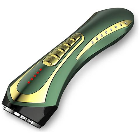 Strumento Per La Bellezza Del Viso. Ems, Trattamento Luce Led A 3 Colori, Wav E Vr. Rassoda E Ringiovanisce La Pelle. 5,3x5x19,2 Cm. Colore Verde - Foto 1