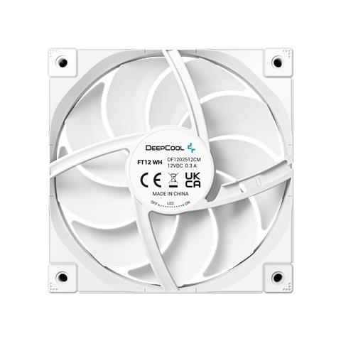 FT12 WH Case per computer Ventilatore 12 cm Bianco 1 pz - Foto 2