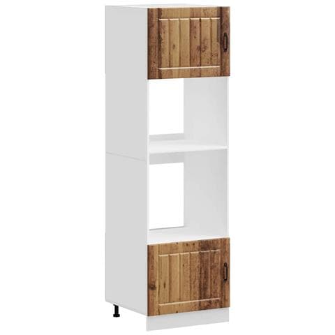 Armadi Forno 2 Pz Kalmar Legno Antico In Legno Multistrato - Foto 2