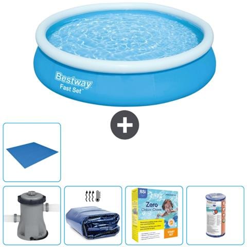 Piscina Fuori Terra - In Giro - 366x76 Cm - Blu - Include Accessori Coordinati Cb16 - Foto 1