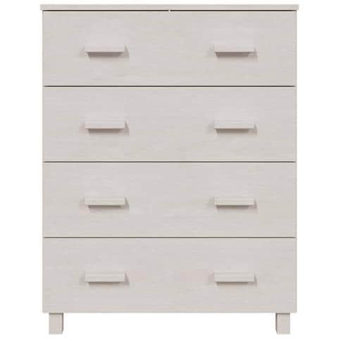 Lusso Casadino -  Credenza Hamar Bianca 79x40x103,5 Cm In Legno Massello Di Pino - Foto 2