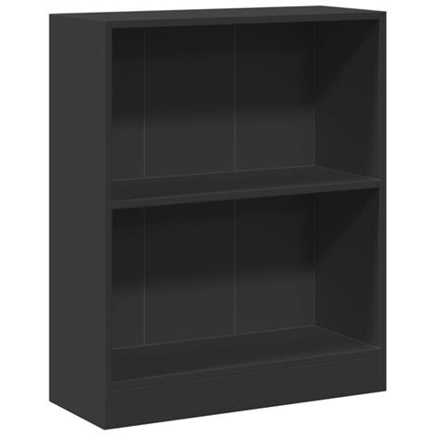 Lusso Casadino - Libreria Nera 60x24x76 Cm In Legno Multistrato - Foto 1