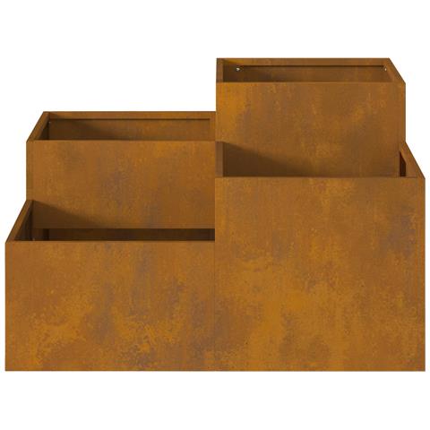 Fioriera da Giardino 100x100x48 cm in Acciaio Inossidabile - Foto 8