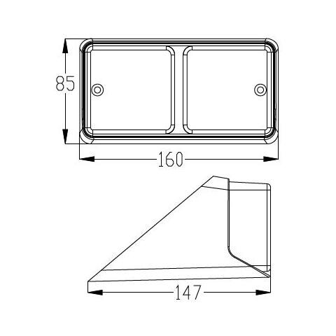Fanale Posteriore Dx Trattore Fiat 5172685 Confezione Da 2 Pezzi - Foto 2