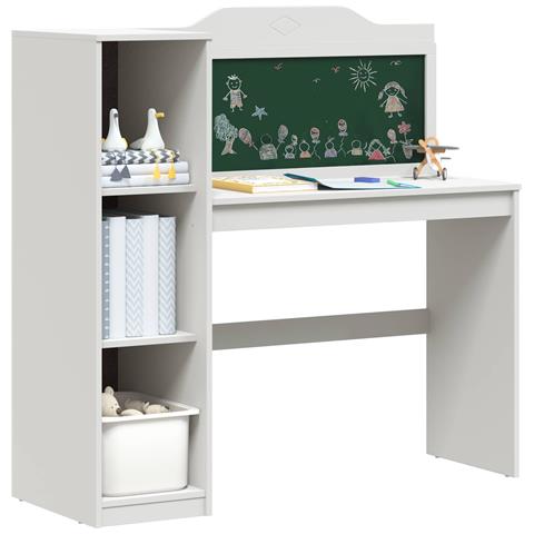 Scrivania Lavagna Bianco 120 x 45 x 118.5 cm Legno multistrato - Foto 2