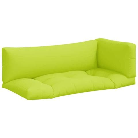 Cuscini per Pallet 3 pz Verde Intenso in Tessuto - Foto 1