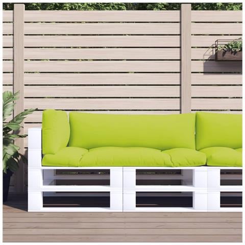 Cuscini per Pallet 3 pz Verde Intenso in Tessuto - Foto 2