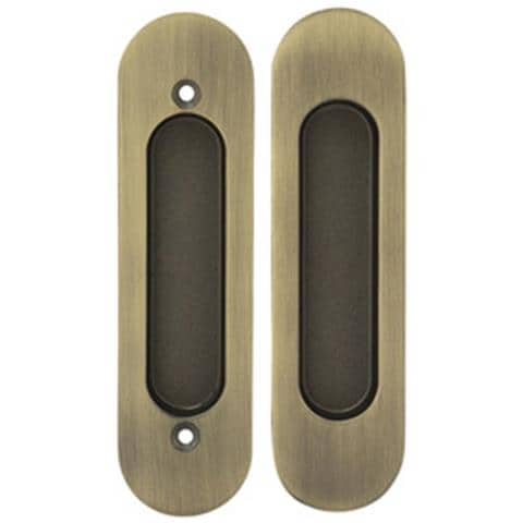 Set Maniglie A Scomparsa Per Porte Scorrevoli - Lega Di Zinco, Vari Colori Bronze - Foto 1