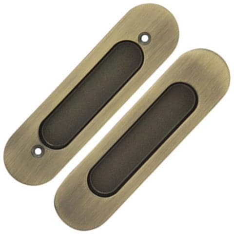 Set Maniglie A Scomparsa Per Porte Scorrevoli - Lega Di Zinco, Vari Colori Bronze - Foto 4