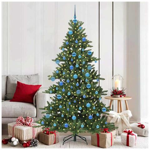 Albero di Natale Artificiale con Rami Pieghevoli Verde 180 cm - Foto 2