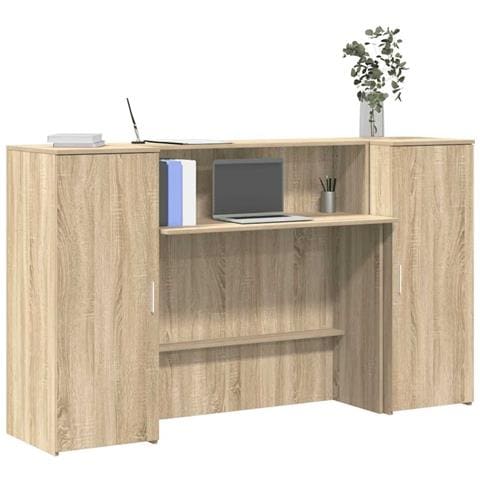 Banco Reception Rovere Sonoma 180x50x103,5 cm Legno Multistrato - Foto 2