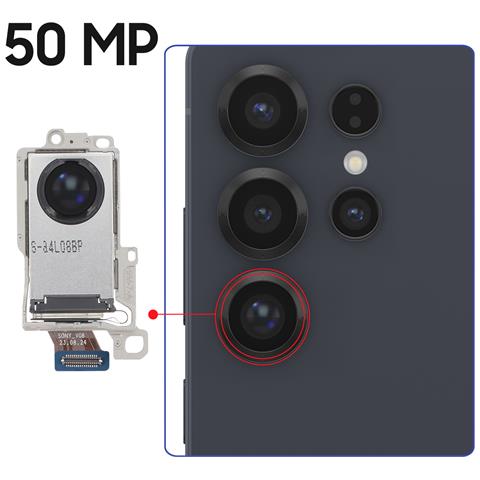 Fotocamera Posteriore Originale Galaxy S25 Ultra Teleobiettivo Zoom 5x 50mp, Grigio - Foto 4