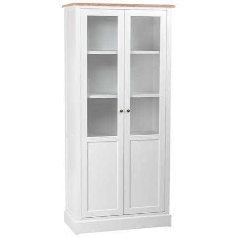 Vetrina In Legno Bianco 81x40x180h - Foto 1