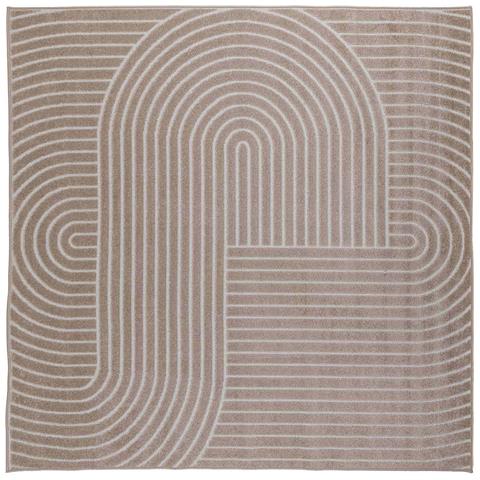 Tappeti per area Quadrato HUARTE Beige 240 x 240 cm Poliestere - Foto 1