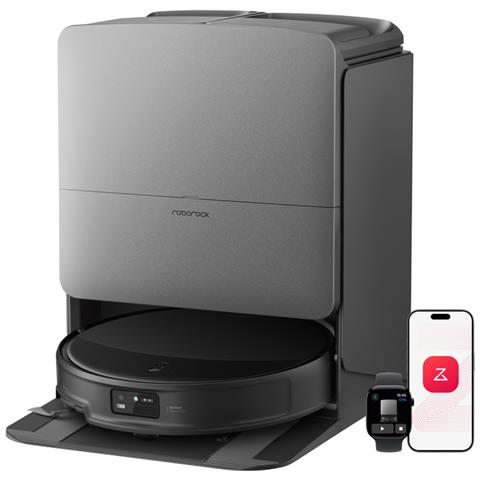 Saros 20 Robot Aspirapolvere 36.000Pa, Supera Ostacoli da 8,8cm, Anti-Groviglio, Evita Oltre 300 Oggetti, Lavaggio Mocio con Acqua a 100°C, Nuovissima RockDock, Videochiamata, Hello Rocky - Foto 1