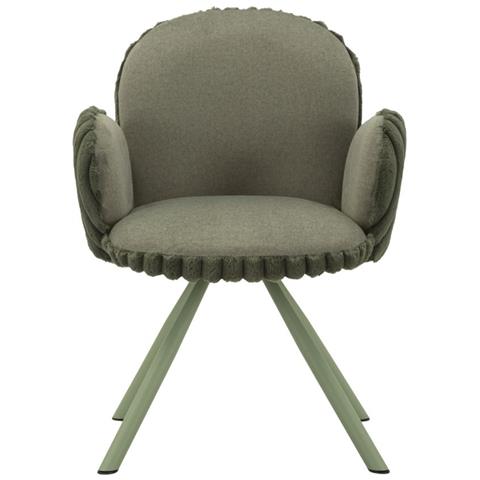 Set 2 Sedie Stoccolma -b- Imbottite Verde 64x68x83 Cm, Seduta H 45 Cm - Foto 2
