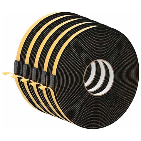 Nastro adesivo in schiuma 5 pcs Nero 10mm x 10m Schiuma CR - Foto 1