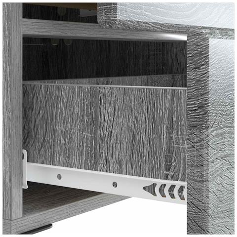 Armadio da Notte 2 pcs Grigio Sonoma 43 x 34,5 x 47,5 cm - Foto 9