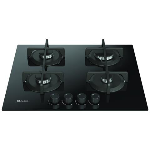 ING 61T /BK 1 piano gas vetro nero 60cm 4 fuochi griglie in ghisa lavabili in lavastoviglie - Foto 2