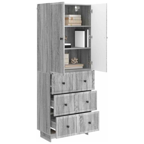 Set di armadi 2 pcs 66 x 34,5 x 90 cm Legno ingegnerizzato - Foto 2