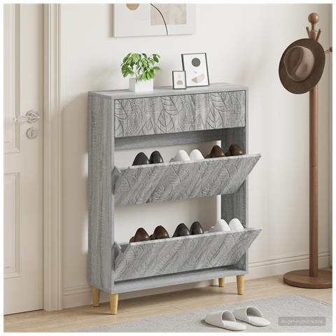 Mobile per scarpe DELFT 78 x 24 x 103 cm Legno ingegnerizzato - Foto 2